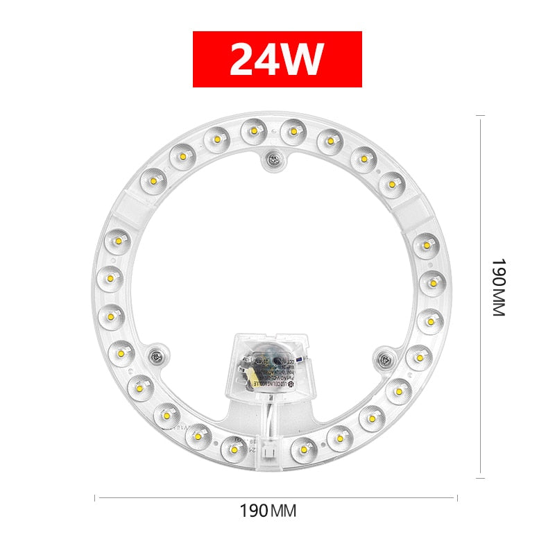Led Panel Board Round Led Module Ceiling Lights Dimmable Panel 220V replacement Led For circle Lamp Ceiling Fan light magnet fix