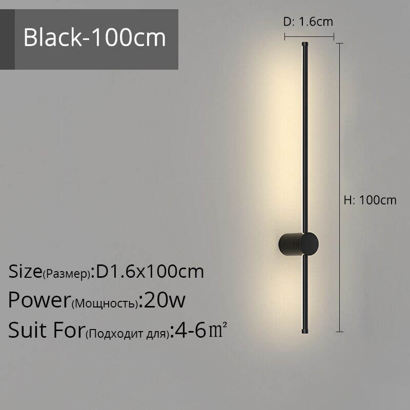 Simple Black White New Modern LED Wall Lights Living Study Room Bedroom Bedside Corridor Aisle Parlor Hall Lamps Indoor Lighting