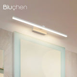 Modern Wall Light Fixture Brown White Silver Golden Led Wall Lamp 55 80 100 cm Long Picture Light Aluminum Bathroom Mirror Light