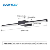 LUCKYLED Modern Led Bathroom Light 8W 12W AC85-265V Wall Lamp Wall Mount Light Fixtures Indoor Sconce Lamp Wall Lights Fixture
