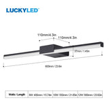 LUCKYLED Modern Led Bathroom Light 8W 12W AC85-265V Wall Lamp Wall Mount Light Fixtures Indoor Sconce Lamp Wall Lights Fixture