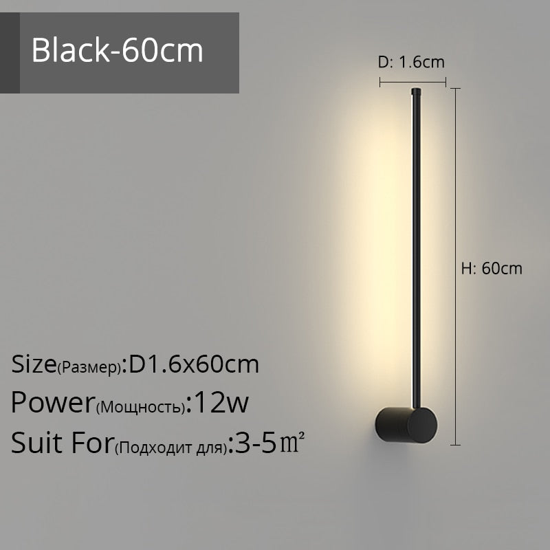 Simple Black White New Modern LED Wall Lights Living Study Room Bedroom Bedside Corridor Aisle Parlor Hall Lamps Indoor Lighting