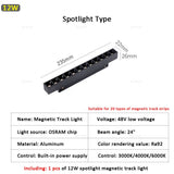  Modern Magnetic Track Lights Embedded LED Spotlight Downlight Living Room Without Main Light Lighting Grille Lamp Series