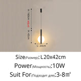 Novelty Nordic Led Pendant Lights For Living Room Bedroom Bedside Bar Wall Decor Lighting Geometry Hanging Lamps Kitchen Fixture