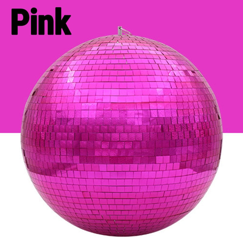 Mirror disco ball stage light rotating glass ball big Party Decorations dj lighting reflection colorful mirror ball