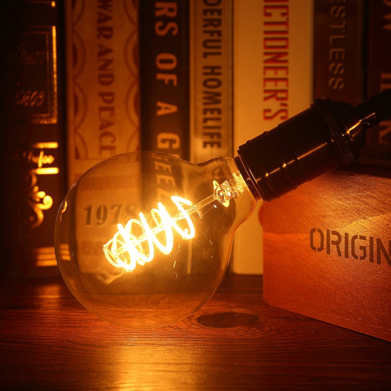 Retro Vintage LED Bulb E27 220V 240V Soft LED Filament Lamp 4W 4.5W Indoor Decoration Light Irregular Design Bulbs Warm Yellow