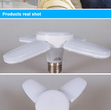 LED Bulb Fan Blade AC85-265V 28W Foldable Led Light Bulb Lampada For Home Ceiling Light  Small Garage Light night lamp