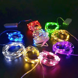 10pcs 5pcs Copper Wire LED String Lights Holiday Fairy Lights Garland Christmas Tree Decors Wedding Party DIY Natal Navi dad 2021