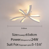 Acrylic New Modern LED Ceiling Lights Living Dining Room Kitchen Bedroom Indoor Lamps Lighting Fixtures With Remote AC 90-260V