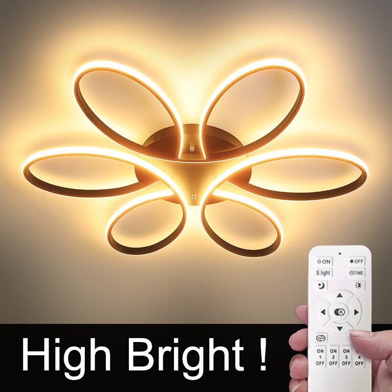 Modern led chandelier for living room bed room dining room office High brightness RC dimmable Indoor chandelier lighting