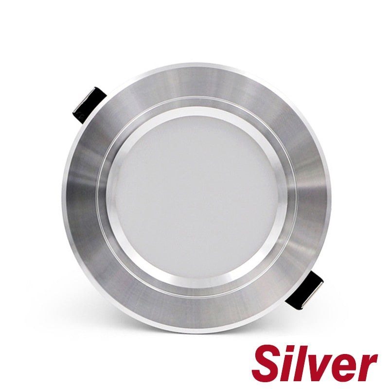  LED Downlight Gold/Silver/White Body 5W 9W 12W 15W 18W led Ceiling light AC 220V 230V 240V for Indoor LED Spotlight