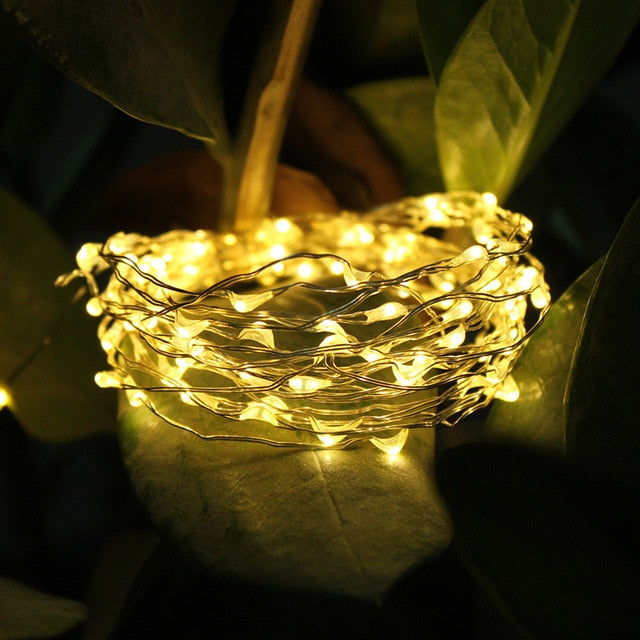 Solar LED Light Outdoor Garden Waterproof Fairy Garland String Lights Christmas Party Solar Power Lamp Decoration 12/22/32/42 M