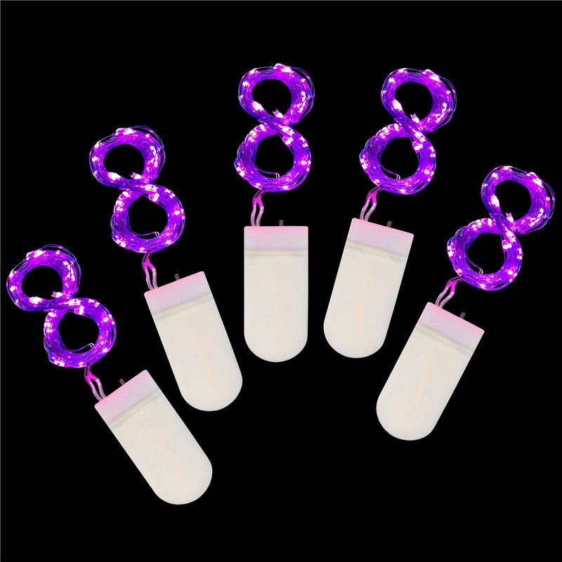 10pcs 5pcs Copper Wire LED String Lights Holiday Fairy Lights Garland Christmas Tree Decors Wedding Party DIY Natal Navi dad 2021