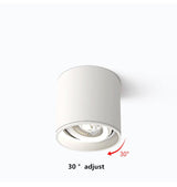 Dimmable LED Spotlight 5W7W9W12W20W Downlight Angle Adjustable Ceiling Type Living Room Bedroom Household Spotlight