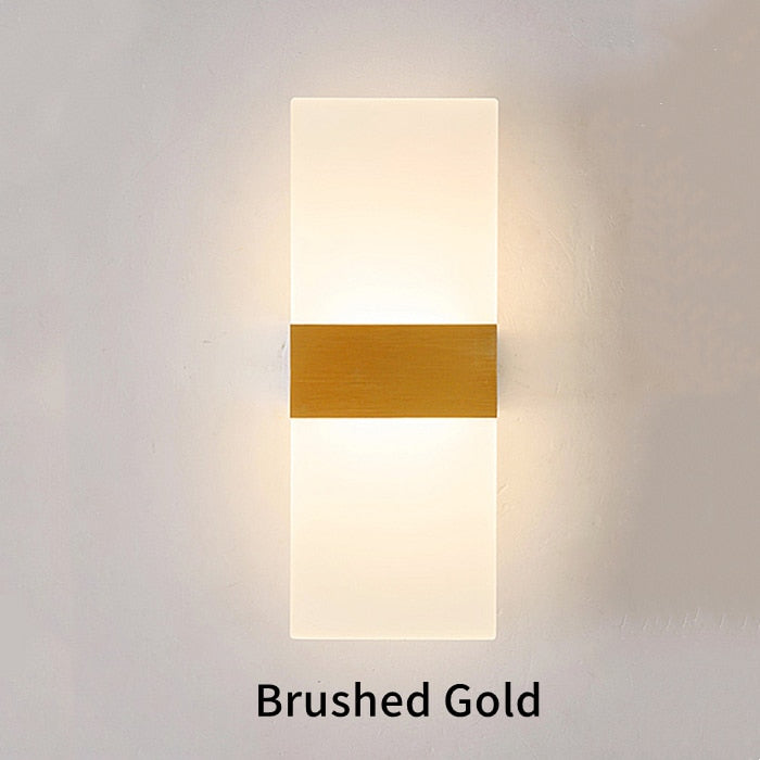 Modern Mini LED Wall Lamp Acrylic 85-265V Simple Bedroom Sconce Living Room Bedside Stair Home Decor Indoor Wall Lights Fixtures