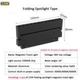 QIUBOSS Modern Magnetic Track Lights Embedded LED Spotlight Downlight Living Room Without Main Light Lighting Grille Lamp Series