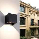 LED Outdoor Wall Lamp Aluminum Balcony Surface Mounted Cube Garden Porch Light Indoor &amp; Exterio IP65 Waterproof Modern Bulbs