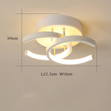 Modern Aisle LED Ceiling Lamp For Corridor stairs Entrance Attic Square indoor Lighting Minimalist Style Lights Kitchen Fixtures