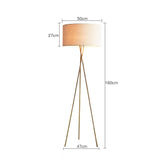 Nordic LED Floor Lamp Modern Tripod Metal Floor Lamps for Living Room Bedroom E27 Stand Light Home Room Decoration Light Fixture