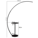 Nordic Dimmable RGB CCT Remote Control Floor Lamp Modern LED C Fishing Floor Light Corner Reading Floor Lamps With Table