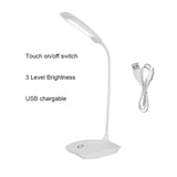 LED Desk Lamp Foldable Dimmable Touch Table Lamp DC5V USB Powered table Light 6000K night light touch dimming portable lamp