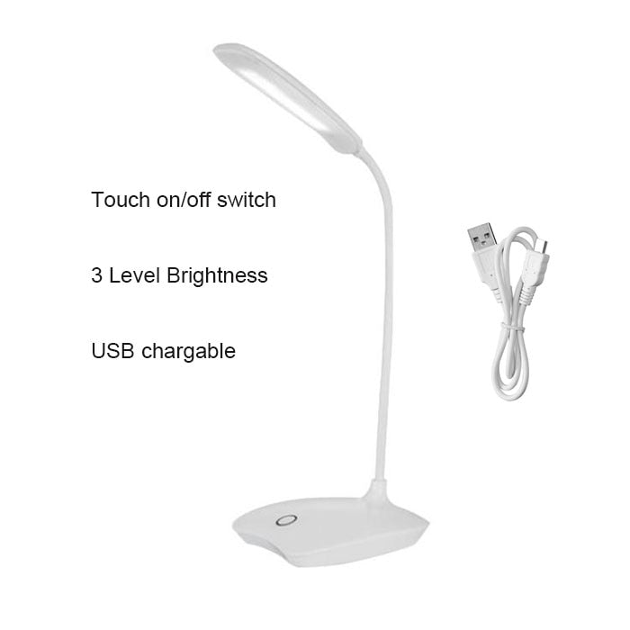 LED Desk Lamp Foldable Dimmable Touch Table Lamp DC5V USB Powered table Light 6000K night light touch dimming portable lamp