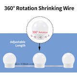 LED Makeup Mirror Light Bulbs USB Hollywood Make up Lamp Vanity Lights Bathroom Dressing Table Lighting Dimmable LED Wall Lamp