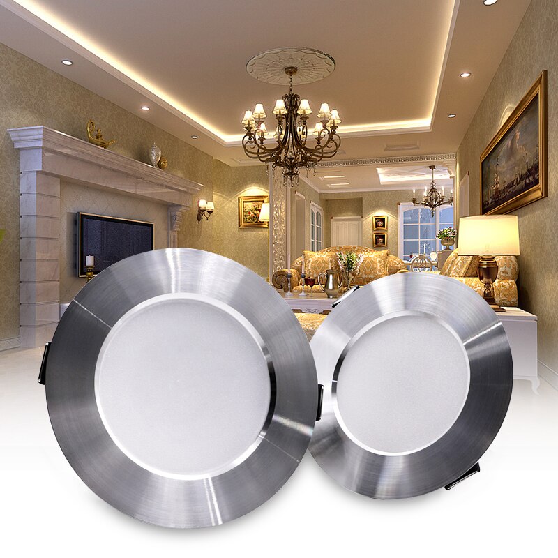 KARWEN LED Downlight 5W 7W 9W 12W 15W silver body Ceiling light Cold Warm white led light AC 220V 230V 240V for Living room