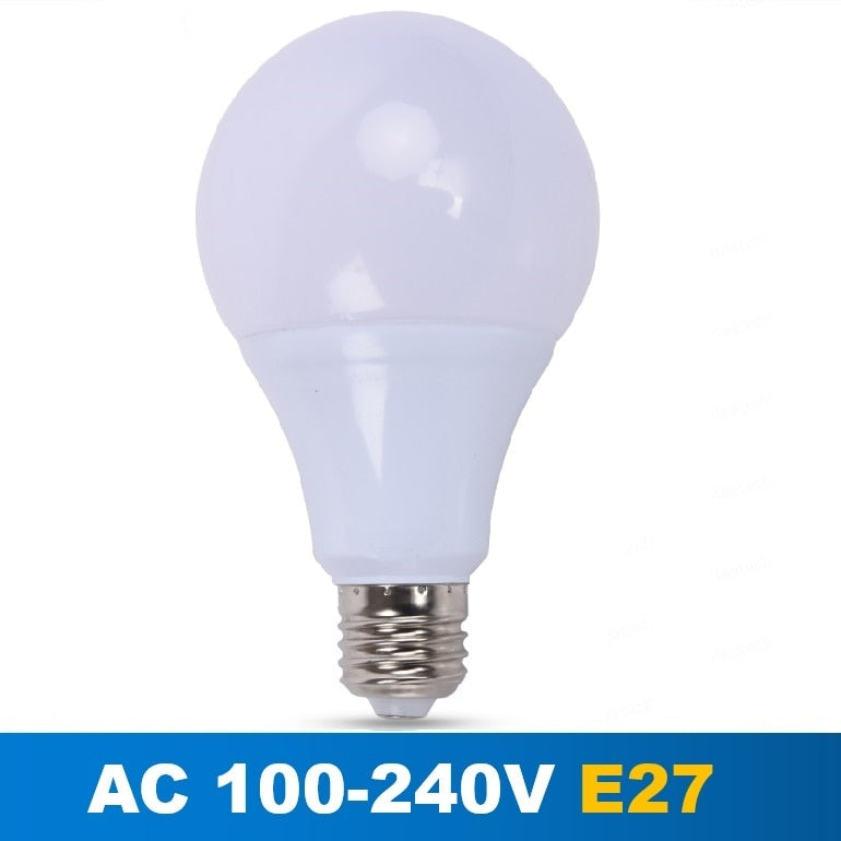 LED Bulb Lamps E27 B22 Lampada Lampe Bombilla Lamparas Bedroom Reading Downlight 3W 6W 9W 12W 15W 18W 110V 220V Cold White Warm