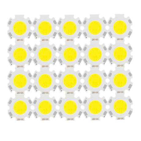 20pcs a Lot High Power LED COB Light Bulb 20mm 3W 5W 7W 10W Use 250mA LED Source Chip Light Lamp  Downlight Lamps