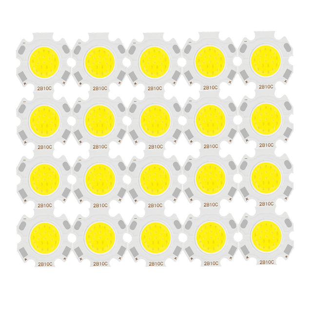 20pcs a Lot High Power LED COB Light Bulb 20mm 3W 5W 7W 10W Use 250mA LED Source Chip Light Lamp  Downlight Lamps