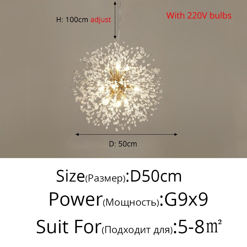 Nordic modern led chandelier Living bedroom dining room firefly chandelier Simple home intdoor lighting decoration ceiling lamps