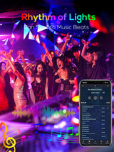 Rgb LED Floor lamp For Living Room Atmosphere Smart Floor Corner Lighting with Sound /Remote Control Party Stand lighting