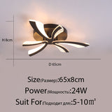 Acrylic New Modern LED Ceiling Lights Living Dining Room Kitchen Bedroom Indoor Lamps Lighting Fixtures With Remote AC 90-260V