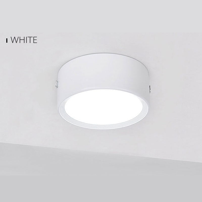 Surface Mounted LED Downlight 5W 7W 9W 12W 15W 18W 220V Ceiling Lamps Ultra Thin Driverless LED Spot Lights Book Rack Lighting
