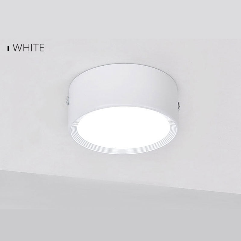 Surface Mounted LED Downlight 5W 7W 9W 12W 15W 18W 220V Ceiling Lamps Ultra Thin Driverless LED Spot Lights Book Rack Lighting