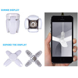 Led bulb light fan blade timing light foldable light AC85-265V 28W with remote control Lampada home living room garage lighting