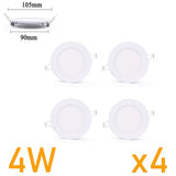 LED panel light Ultra thin Downlight lamp 3W 4W 6W 9W 12W 15W 18W 24W led ceiling recessed grid downlight slim round panel light