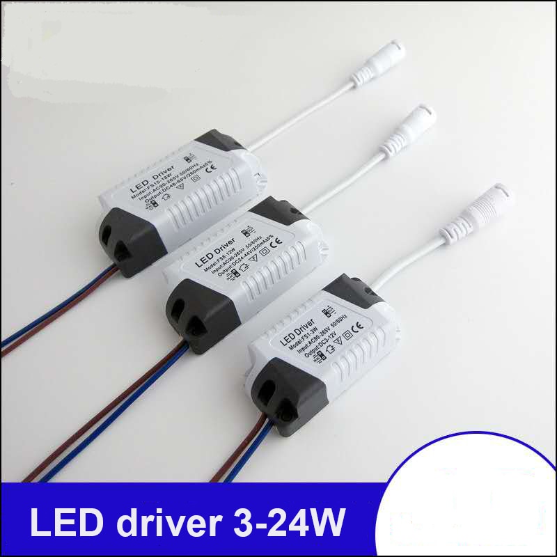LED Driver 1-3W 4-7W 8-12W 13-18W 18-24W For LEDs Power Supply Unit AC90-265V Lighting Transformers For LED Power Lights