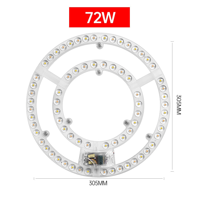 Led Panel Board Round Led Module Ceiling Lights Dimmable Panel 220V replacement Led For circle Lamp Ceiling Fan light magnet fix