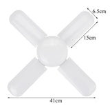 LED Garage Lights Foldable E27 Bulb 4 Adjustable Fan Blades Deformable Workshop Warehouse Ceiling Lighting 6500K AC110-265V