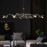 Living Room Postmodern Luxury LED Chandelier Lighting Novelty Dining Room Island Metal Bedroom Villa Lobby Home Art Hanging Lamp