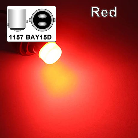 Super Bright Car Reverse Brake Parking Lamp, 1157 BAY15D 12V1 PCS P21/5W Ba15S 1156 LED Bulb PY21W BAY15D 1157 Turn Signal Light 12V 7000K White Super Bright Car Reverse Brake Parking Lamp