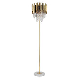 New Luxury Modern Crystal Gold Stand Floor Lamp LED For Bedroom Living Room Indoor Home Light Fixtures