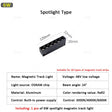  Modern Magnetic Track Lights Embedded LED Spotlight Downlight Living Room Without Main Light Lighting Grille Lamp Series