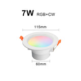 AVATTO Tuya Smart WiFi LED Downlight, 7W 9W RGB Cool & Warm White Smart Home Round Spotlight works with Alexa Google Home