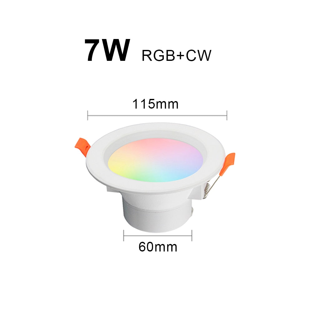 AVATTO Tuya Smart WiFi LED Downlight, 7W 9W RGB Cool &amp; Warm White Smart Home Round Spotlight works with Alexa Google Home