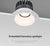 BRGT LED Spot Light Frameless Embedded Lights 7W COB Ceiling Lamp 85-265V Trim less Aluminum Recessed Downlight Indoor Lighting