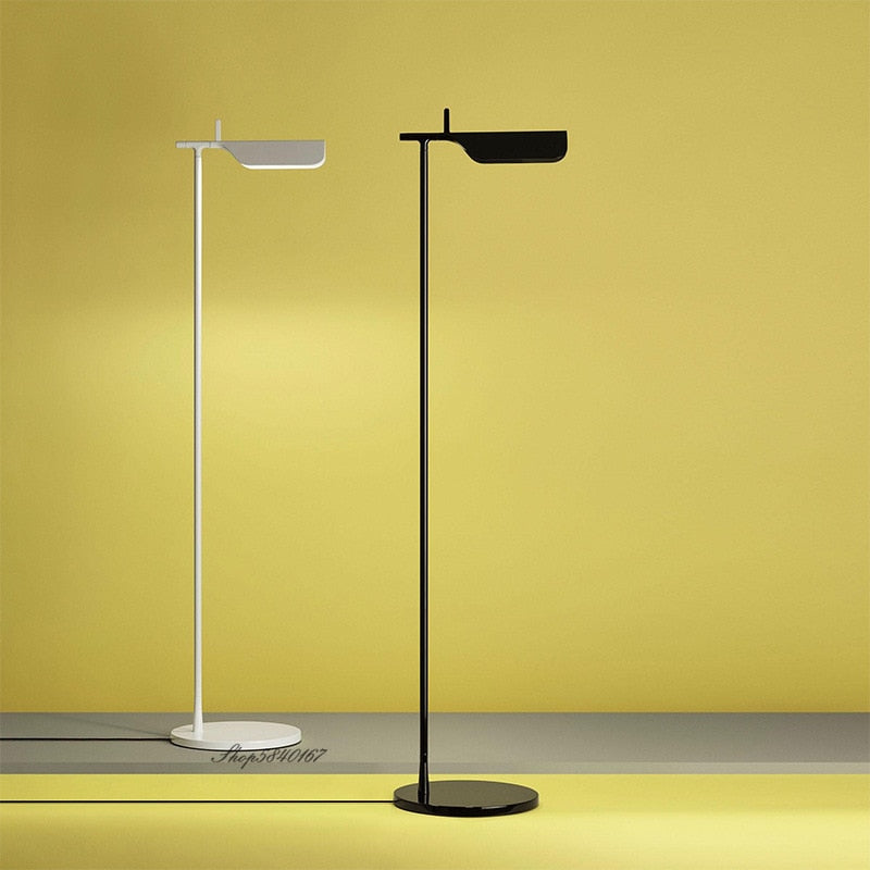 Nordic Modern Simple Floor Lamp Led Black Stand Light Minimalist Art Table Lamp for Living Room Bedroom Decor Corner Floor Light