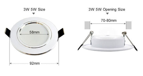 Led Downlight 3W 5W 7W 9W 12W 15W 18W AC 220V 230V 110V  Ceiling Bathroom Lamps Living Room Light Home Indoor Lighting